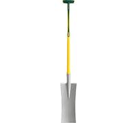 Leborgne, Louchet de Terrassier, Manche Tri-Matière En T, Tête Acier Trempé, Repose-Pieds, Longueur Lame: 36 cm, Manche ergonomique tri-matière Novagrip, manche de 90 cm, Fabriqué en France