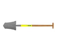 Leborgne, Louchet transplantation Duopro, Outil de jardinage 33 cm avec manche béquille en bois certifié PEFC 100%, Idéal pour le jardinage, la plantation et le rempotage