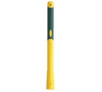 Leborgne Manche Novagrip Rond 37 cm Jaune Ø30 mm Douille Ronde | Manche de rechange tri-matière pour massettes et marteaux - Grip élastomère - Léger et incassable