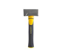 Leborgne Massette Nanovib 1,2 kg Acier Forgé Trempé Manche Anti-Vibrations | 3 surfaces pour frapper, racler et tailler - Manche tri-matière ergonomique 2 positions - Fabriquée en France