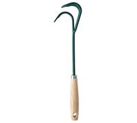 Leborgne Petite Griffe 3 Dents Acier Manche Bois 35 cm Aérer et Désherber | Ameublit la terre en surface - Idéale pots, jardinières et massifs - Trou d'accrochage - Assemblée en France