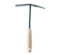 Leborgne, Petite Serfouette Panne et Langue Manche Bois, Binette à Main pour Jardinage, Sarcloir de Jardin avec 3 Griffes, Outil de Jardin Multifonctions