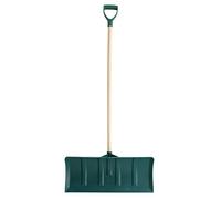 Leborgne, Poussoir à Neige et à Grains, Matière Polymère, Poignée En D, Manche Bois 130 Cm, Largeur: 65 Cm, Largeur de travail de 65 cm, Fabriqué en France