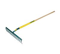 Leborgne - Râteau Cailloutis 14 Dents Manche Bois 150 cm Certifié PEFC 100% - Outillage de Jardin - Râteaux - Pour Griffage, Aération, Nivelage - Polyvalent et Résistant