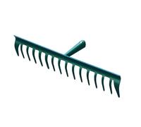 LEBORGNE - Râteaux Duopro 16 Dents Courbes sans Manche - Outillage de Jardin - Râteaux - pour Ratissage, Nivelage, Épandage - Professionnels BTP et Jardinage