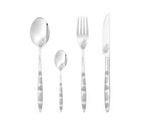 Lebrun Couverts - Ménagère TROPIC 3 MM - 24 Pièces - Service de Table - Acier Inox - Fourchettes - Cuillères - Couteaux Table - Set Couvert Cuisine - Couverts de Table - 12 Personnes