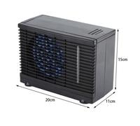LEC Mini Rafraîchisseur d’air Voiture Climatiseur Ventilateur Portable Refroidisseur d'eau évaporatif 12V LC033