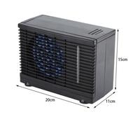LEC Mini Rafraîchisseur d’air Voiture Climatiseur Ventilateur Portable Refroidisseur d'eau évaporatif 12V LC033