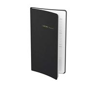 LECAS - 1 Agenda Semainier de Poche SPAZIO - Lisibilité Optimal - Janvier 2027 à Décembre 2027-9 x 17 cm - Couleur Noire