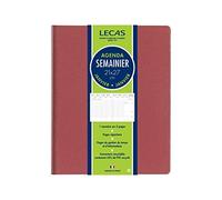 LECAS- 1 Agenda Semainier Economique - Janvier 2027 à Décembre 2027 - Dimension 21 x 27 cm - Plusieurs Couleurs Aléatoires
