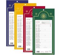 LECAS - 1 Plaque Calendrier Mensuel Long Classique - Janv. à Déc. 2025-16 x 33,3 cm - 4 coloris disponibles aleatoire
