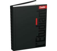 LECAS - Agenda Journalier L'Etudiant - Dimension 15 x 20 cm - Août 2026 à Août 2027 - Reliure Spirales - Couverture PVC Noir