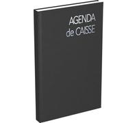 LECAS Agenda Perpétuel de caisse Journalier, 14x22 cm, Noir | Couverture rigide