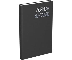 LECAS Agenda Perpétuel de caisse Journalier, 14x22 cm, Noir | Couverture rigide
