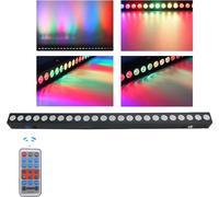 Lèche-mur à LED, 24 x 12W LED RGBW,DMX512, télécommande, fiche EU