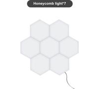 Lèche-mur LED hexagonal modulaire, contrôle tactile, installation facile, 7, EU