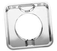 Lèchefrite de Brûleur Carrée 19,5x19,5x1,5 CM, Argenté | Fer Plaqué, Surface Facile à Nettoyer, Robuste, Cuisine et Entretien Simple des Plaques