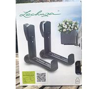 Lechuza - Accroche d'Exterieur - Accessoire pour modèle Balconera - Coloris Noir - 4,5 x 18 x 19 cm