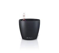 LECHUZA Classico Color 14 16695 Pot de Fleurs avec système d'irrigation, indicateur de Niveau d'eau et bac à Plantes, Surface Mate, diamètre 15 x 13,5 cm, Gris Ardoise