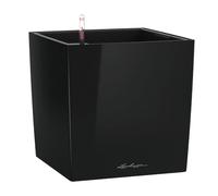 Lechuza Cube Premium 30 Kit Complet, Plastique, Noir Brillant, 30 x 30 x 30 cm