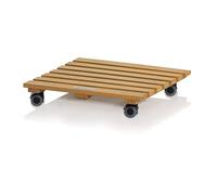 Lechuza Dessous de Plat carré en Bois Naturel 37 - en Bois d'eucalyptus - 37,5 x 37,5 x 7 cm - 16781