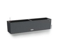 LECHUZA Jardinière - Balconera cottage 80 - 79 x 19 x 19 cm - 12L - Kit complet - Granit