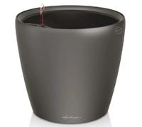 Lechuza Pot de fleurs d'intérieur Premium Classico Ls Réserve d'eau Anthracite Ø 28×26 cm