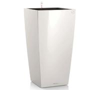 Lechuza - Pot de Fleurs d'Interieur - Premium Cubico - Réserve d'Eau Intégrée - Coloris Blanc - 30 x 30 x 56 cm