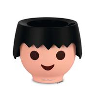 LECHUZA-Jardinière OJO black raven | Jardinière pour enfants avec système d'arrosage | au design PLAYMOBIL | Ø 21 x 15,8 cm | 19047