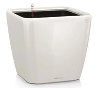 Lechuza Quadro Premium 21 LS Pot de Fleurs, Blanc High-Gloss, 35 x 35 x 33 cm