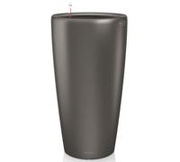 Lechuza Jardinière Rondo 32 All-In-One Charbon Métallisé 15783