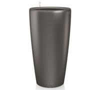 Lechuza Jardinière Rondo 40 All-In-One Charbon Métallique 15743 Gris