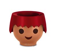 Lechuza Pot de plantes Ojo Playmobil – Réserve d'eau intégrée – Rouge feu Ø 21 x 15,8 cm
