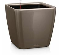 Lechuza - Pot de Fleurs d'Interieur - Premium Quadro Ls - Réserve d'Eau Intégrée - Coloris Taupe - 50 x 50 x 47 cm