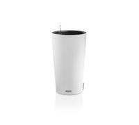 LECHUZA Pot de fleurs - Cilindro color 23 - Ø 23 x 41 cm - 6 L - Kit complet - Blanc