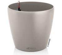 LECHUZA-Pot de fleurs CLASSICO Color 43 Marron sable | Pot de fleurs avec système d'arrosage | Surface mate | Ø 42 x 39,5 cm | 13245