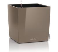 Pot De Fleur Lechuza Cube Premium 50 - Kit Complet, Taupe Brillant Beige G