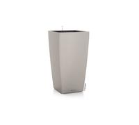 LECHUZA Pot de fleurs - Cubico color 40 - 39,5 x 39,5 x 75,5 cm - 31 L - Kit complet - Brun sable