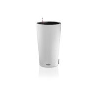 LECHUZA-Pot de plantes CILINDRO Color 32 Blanc | Colonne de plantes avec système d'arrosage et bac à plantes | Surface mate | Ø 32 x 56 cm | 13950