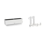 Lechuza - Pot de Fleurs d’Extérieur et d'Intérieur - Cottage Balconera - Blanc - 79 x 19 x 19 cm & - Accroche d'Exterieur - Accessoire pour modèle Balconera - Coloris Blanc - 4,5 x 18 x 19 cm