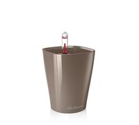 Lechuza - Pot de Fleurs d'Interieur - Mini-Deltini - Réserve d'Eau Intégrée - Coloris Taupe - Ø 10 x 13 cm