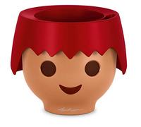 Lechuza Pot de plantes Ojo Playmobil – Réserve d'eau intégrée – Rouge feu Ø 21 x 15,8 cm