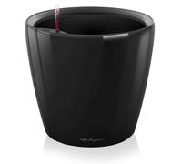 Lechuza - Pot de Fleurs d'Interieur - Premium Classico Ls - Réserve d'Eau Intégrée - Coloris Noir - Ø 28 X 26 cm
