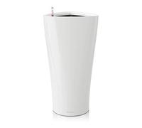 Lechuza - Pot de Fleurs d'Interieur - Premium Delta - Réserve d'Eau Intégrée - Coloris Blanc - 40 x 40 x 75 cm