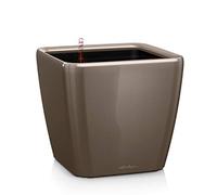 Lechuza Premium 21 Ls Quadro Pot Avec Système D'Arrosage Taupe G