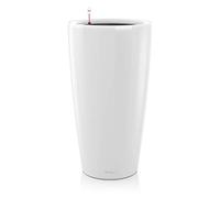 Lechuza - Pot de Fleurs d'Interieur - Premium Rondo - Réserve d'Eau Intégrée - Coloris Blanc - Ø 32 x 56 cm