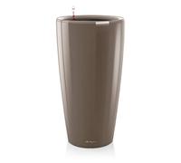 Lechuza - Pot d'intérieur Premium Rondo 40 - Réserve d'eau intégrée - Taupe - Ø 40 x 75 cm