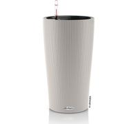 LECHUZA-Pot de plantes CILINDRO Color 23 brun sable | Colonne de plantes avec système d'arrosage et bac à plantes | surface mate | Ø 23 x 41 cm | 13948