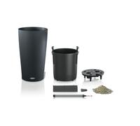 LECHUZA-Pot de plantes CILINDRO Color 32 gris ardoise | Colonne de plantes avec système d'arrosage et bac à plantes | Surface mate | Ø 32 x 56 cm | 13953