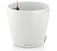 LECHUZA-Pot de plantes CLASSICO Color 35 Blanc | Pot de plantes avec système d'arrosage et indicateur de niveau d'eau | surface mate | Ø 34,5 x 32,5 cm | 13210